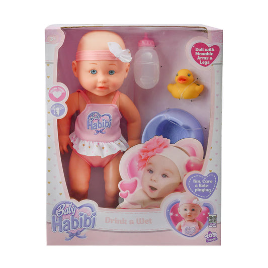 Baby Habibi Drink & Wet 14″ Doll