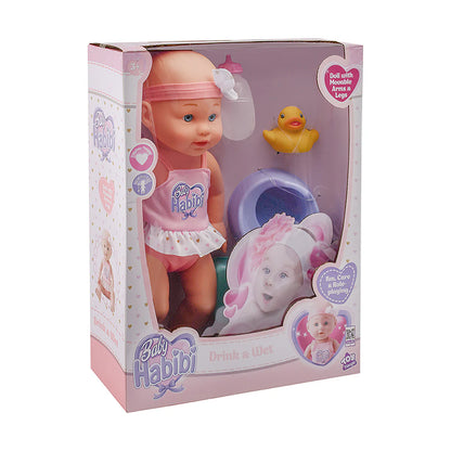 Baby Habibi Drink & Wet 14″ Doll