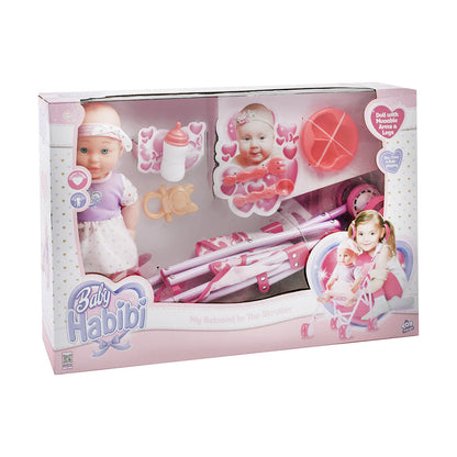 Baby Habibi My Beloved in The Stroller 14″ Doll