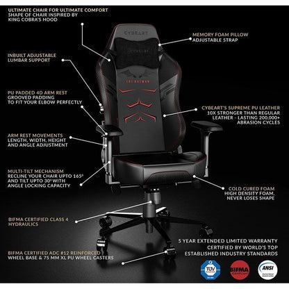 Cybeart Gaming Chair The Batman DC - Black