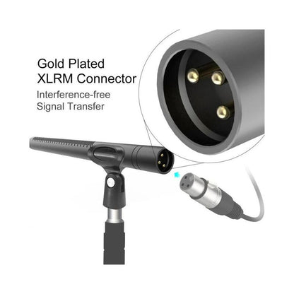 Synco Mic-D2 BK XLR Hypercardioid Shotgun Microphone – Black