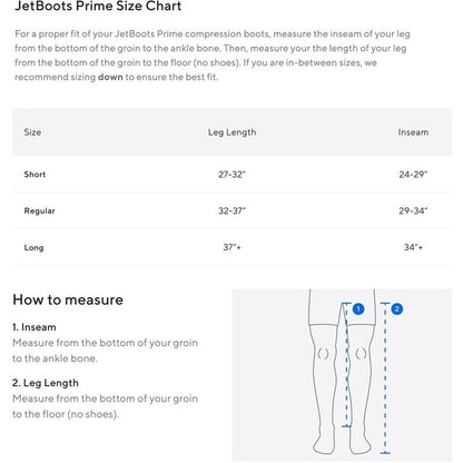 Therabody JetBoots PRIME Portable Recovery Boots - M