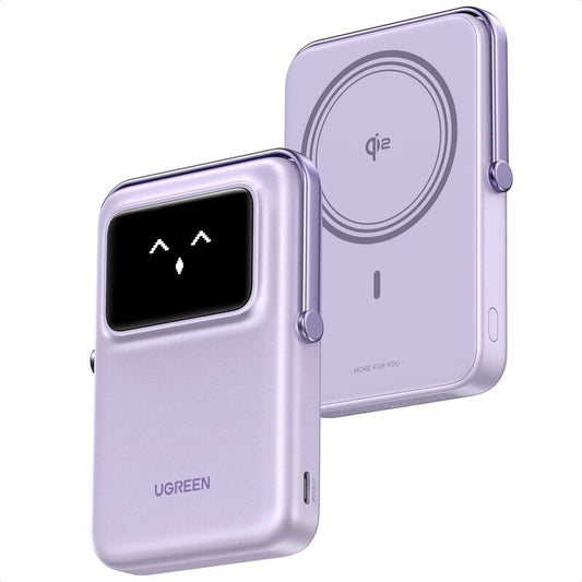 UGreen Uno Pb 10000mAh Magnetic Wireless Power Bank Purple