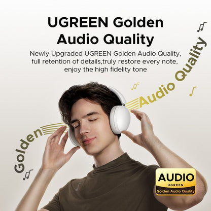 Ugreen Studio Max2 Wireless Over-Ear Headphones (HP205) - Light Grey