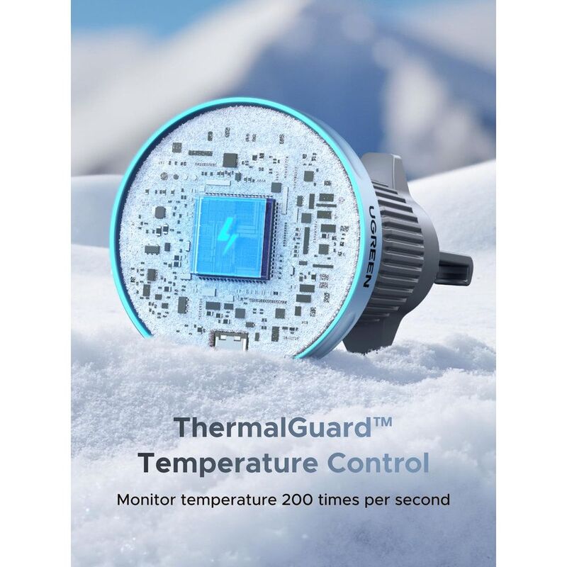 UGreen 25W Wireless Magflow Magnetic Car Charger - Space Grey