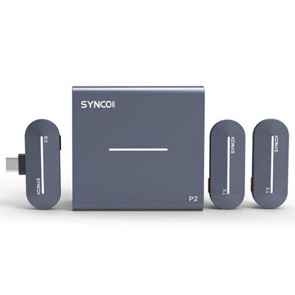 Synco P2T Mini Microphone Wireless for Android with 2 TXS - Black