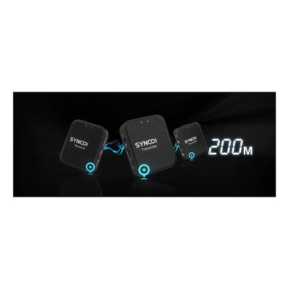 SYNCO G1A2-Pro 2.4G Wireless Microphone - Black