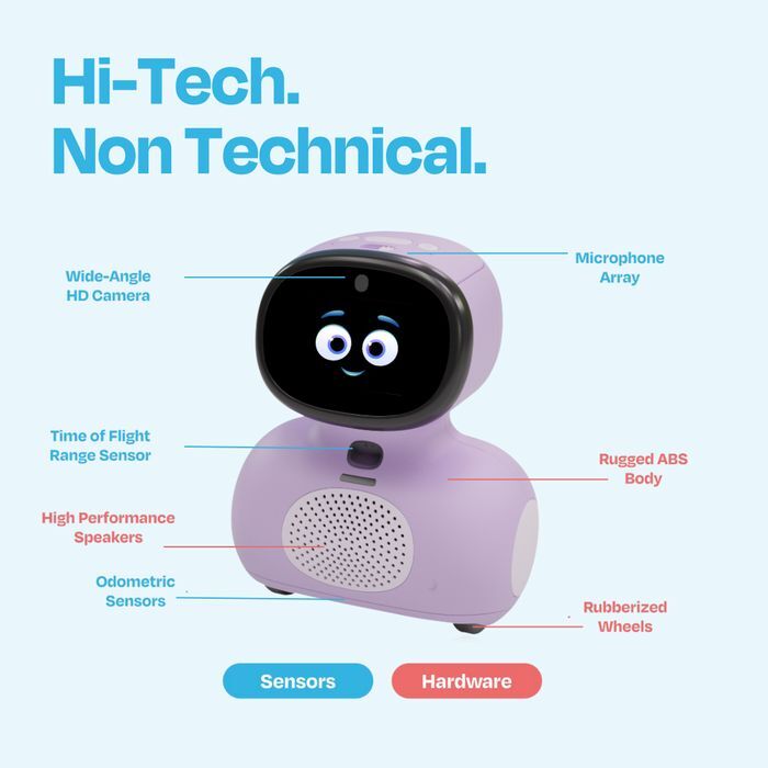 Miko Mini: The Voice First AI Learning Coach - Purple