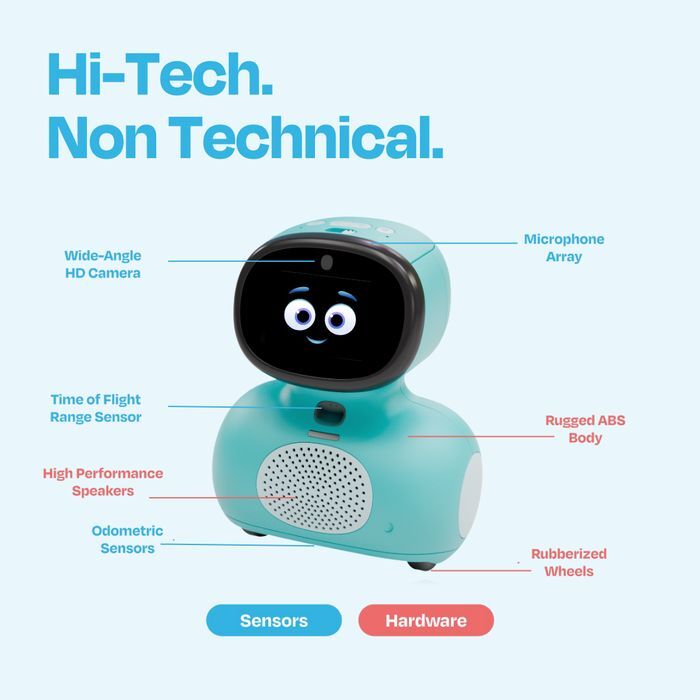 Miko Mini: The Voice First AI Learning Coach - Blue