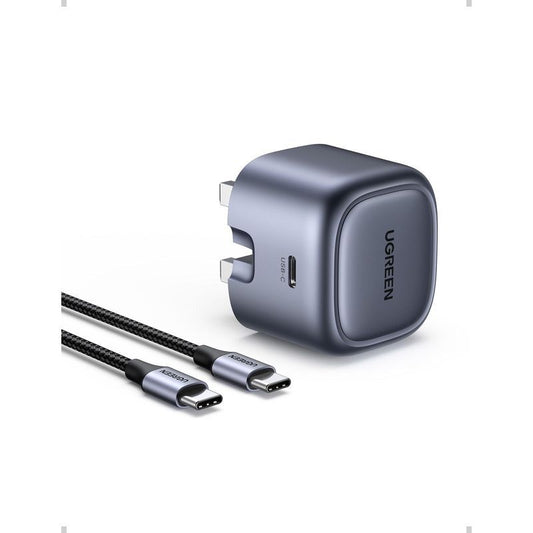 UGreen Nexode 30W PD GaN USB-C Wall Charger UK - Space Grey
