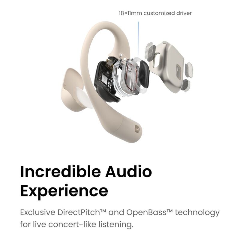 SHOKZ OPENFIT True Wireless Earphones - Beige