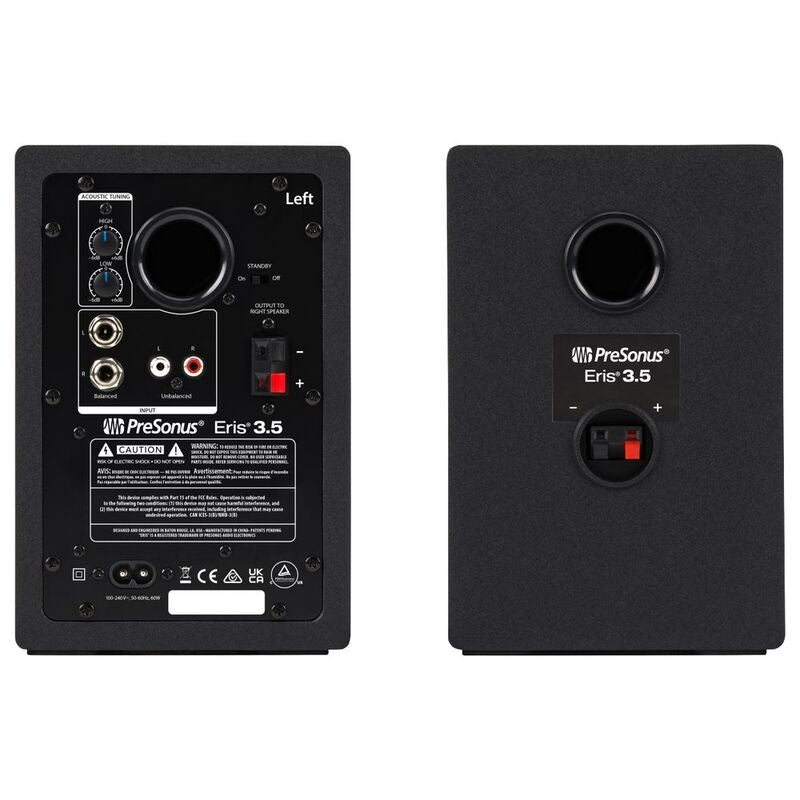 Presonus Eris 3.5 Gen 2 - 3.5-Inch Powered Desktop Speakers - Black (Pair)