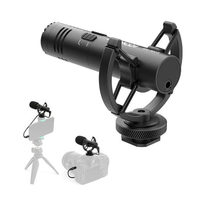 Synco Mic-M2S BK Camera Mount Shotgun Microphone – Black