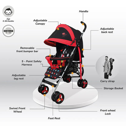 Disney Mickey Mouse Licensed Character Baby/Kids Lightweight Stroller