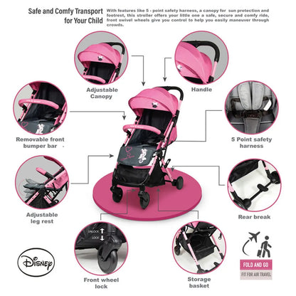 Disney Minnie Mouse Licensed Character Baby/Kids Travel Stroller