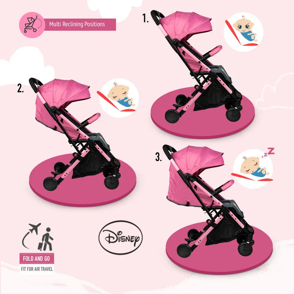 minnie mouse travel stroller Disney Minnie Mouse Licensed Character Baby/Kids Travel Stroller – Flitit