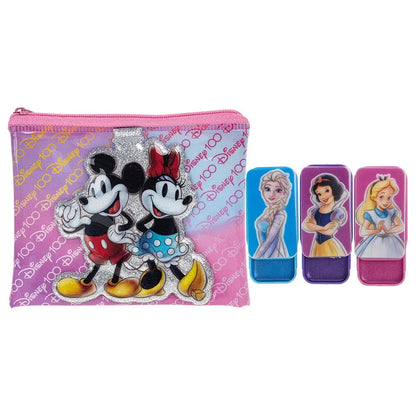 Townleygirl Disney 100th - 3PK Lip Gloss Slider with Bag
