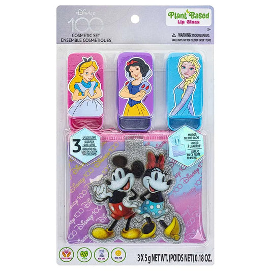Townleygirl Disney 100th - 3PK Lip Gloss Slider with Bag