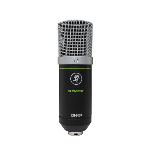 Mackie - EM-91CU Large-Diaphragm USB Condenser Cardioid Microphone Includes Shockmount, USB Cable