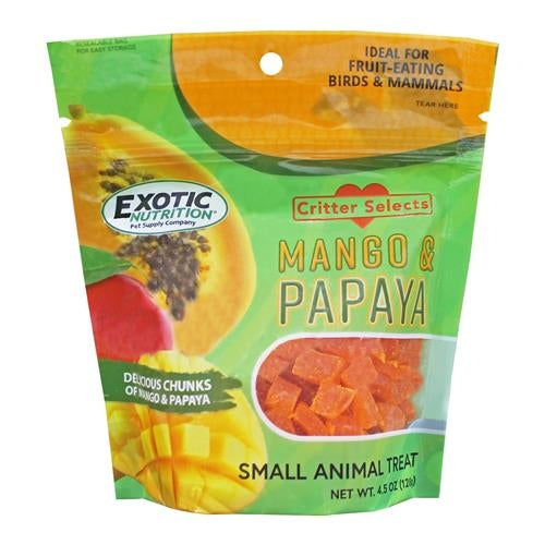 Exotic Nutrition Critter Select's Mango & Papaya Treat 4.5oz / 128gm