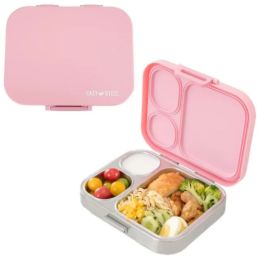 Eazy Kids - 3 Compartment Stainless Steel Bento Lunch Box 1020ml