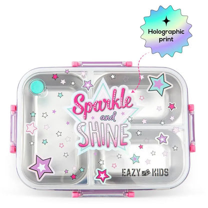 Eazy Kids - 3 Compartment Stainless Steel Bento Lunch Box
