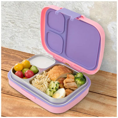Eazy Kids - 3 Compartment Stainless Steel Lunch Box 710 ml