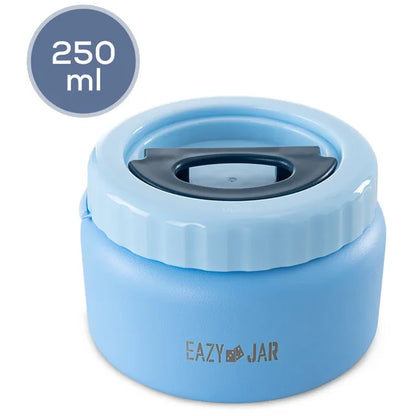 Eazy Kids - 4 Compartments Jumbo Bento Lunch Box With Thermos & Dip Jar