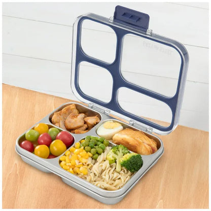 Eazy Kids - 4 Compartments Stainless Steel Bento Lunch Box With Tritan Lid 945ml