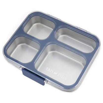 Eazy Kids - 4 Compartments Stainless Steel Bento Lunch Box With Tritan Lid 945ml