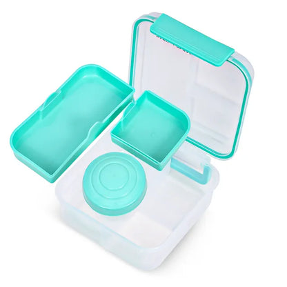 Eazy Kids - 3/4/5 Compartment Convertible 1250ml Bento Lunch Box With 150ml Gravy Bowl