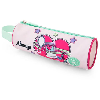 Eazy Kids - 17" Always Believe School Bag Combo - Pink - 3 Pc Set
