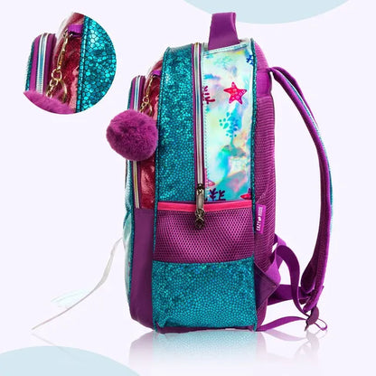 Eazy Kids - 17" Backpack with Lunch Bag & Pencil Case - Sea Green
