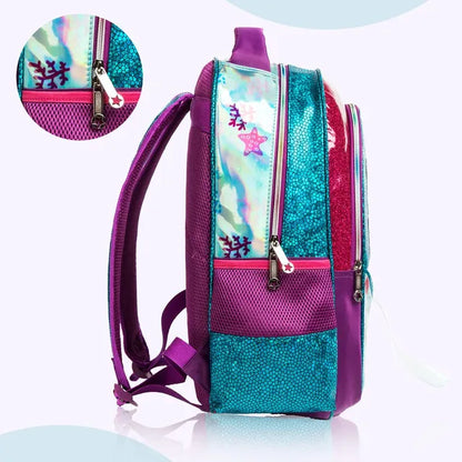 Eazy Kids - 17" Backpack with Lunch Bag & Pencil Case - Sea Green