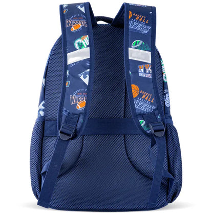 Eazy Kids - 18" Backpack With Lunch Bag & Pencil Case - Basketball