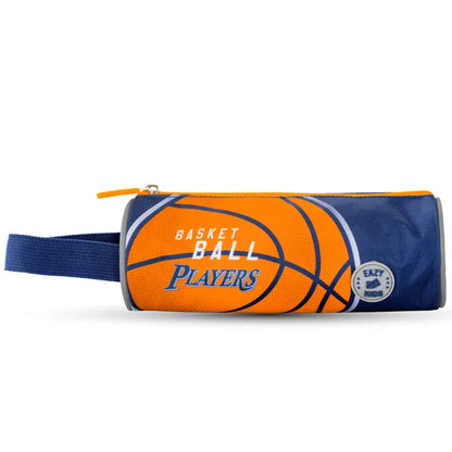 Eazy Kids - 18" Backpack With Lunch Bag & Pencil Case - Basketball
