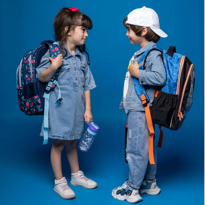 Eazy Kids - 17" Backpack with Lunch Bag & Pencil Case - Skate Board