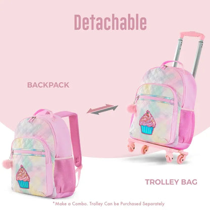 Eazy Kids - 17" Backpack with Lunch Bag & Pencil Case - Sugar Pop Pink