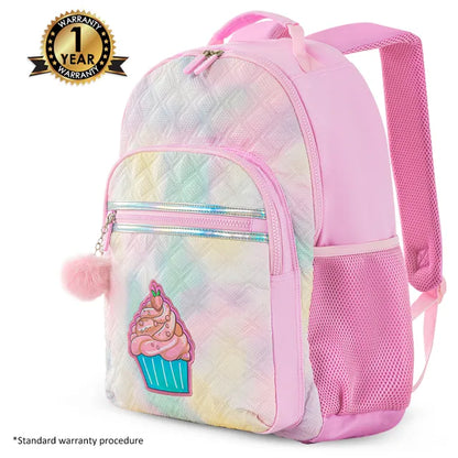 Eazy Kids - 17" Backpack with Lunch Bag & Pencil Case - Sugar Pop Pink