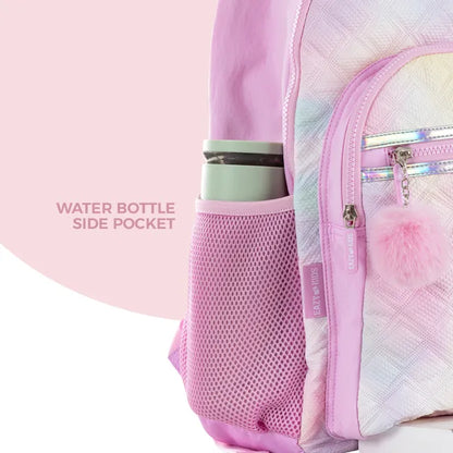 Eazy Kids - 17" Backpack with Lunch Bag & Pencil Case - Sugar Pop Pink