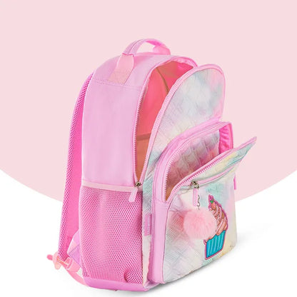 Eazy Kids - 17" Backpack with Lunch Bag & Pencil Case - Sugar Pop Pink