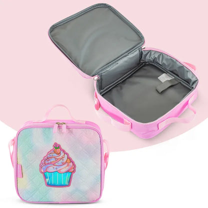 Eazy Kids - 17" Backpack with Lunch Bag & Pencil Case - Sugar Pop Pink