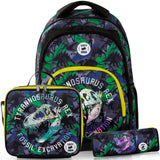 Eazy Kids - Backpack with Lunch Bag & Pencil Case - T-Rex