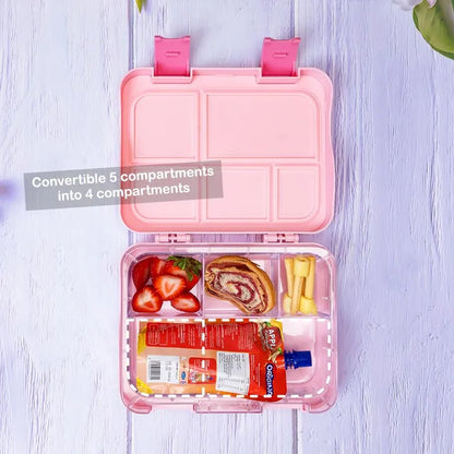 Eazy Kids - Bento Lunch Box with Sandwich Cutter Set - Girl Power
