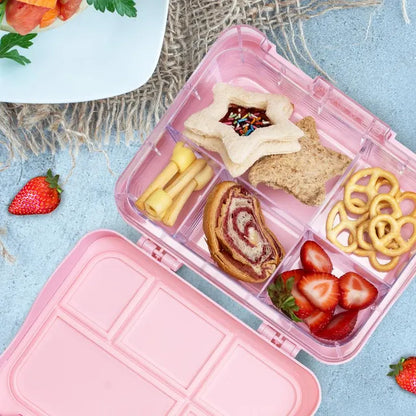 Eazy Kids - Bento Lunch Box with Sandwich Cutter Set - Girl Power