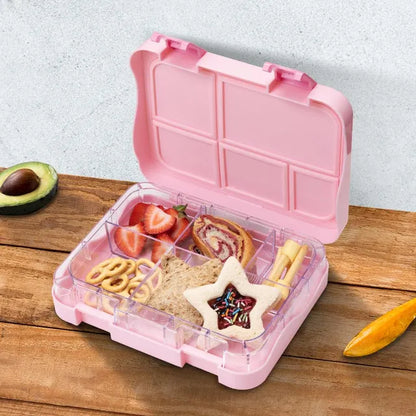 Eazy Kids - Bento Lunch Box with Sandwich Cutter Set - Girl Power