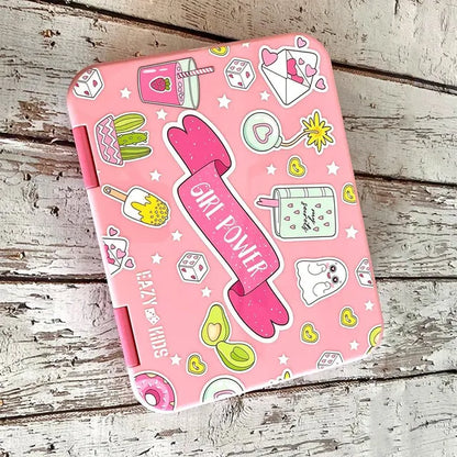 Eazy Kids - Bento Lunch Box with Sandwich Cutter Set - Girl Power