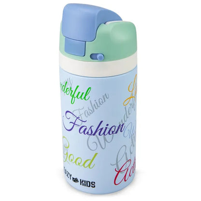 Eazy Kids - Bling Stainless Steel Water Bottle - Blue - 445 ml