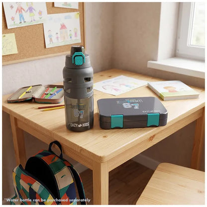Eazy Kids - Brainrot 67 Bento Lunch Box - Urban Grey