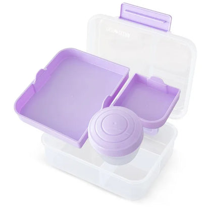 Eazy Kids - 3/4/5 Compartment Convertible 1650ml Bento Lunch Box with 150ml Gravy Bowl